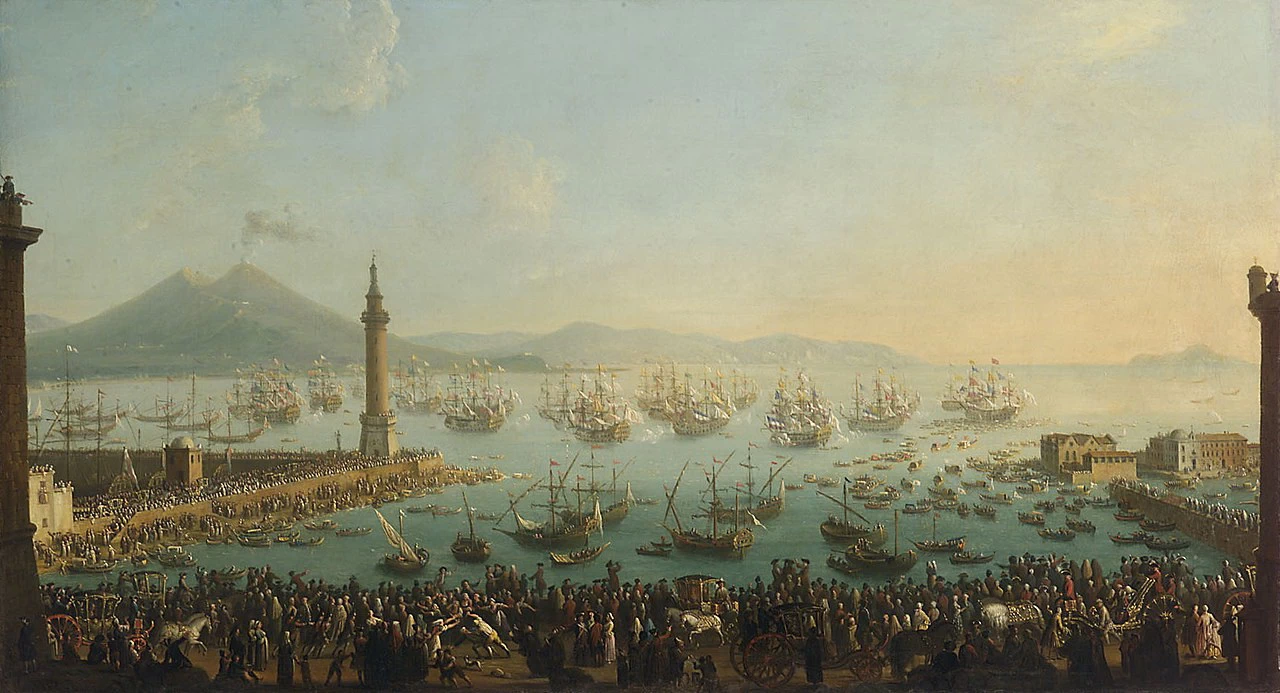 Il porto di Napoli con la partenza di Carlo III - - Kunsthistorisches Museum